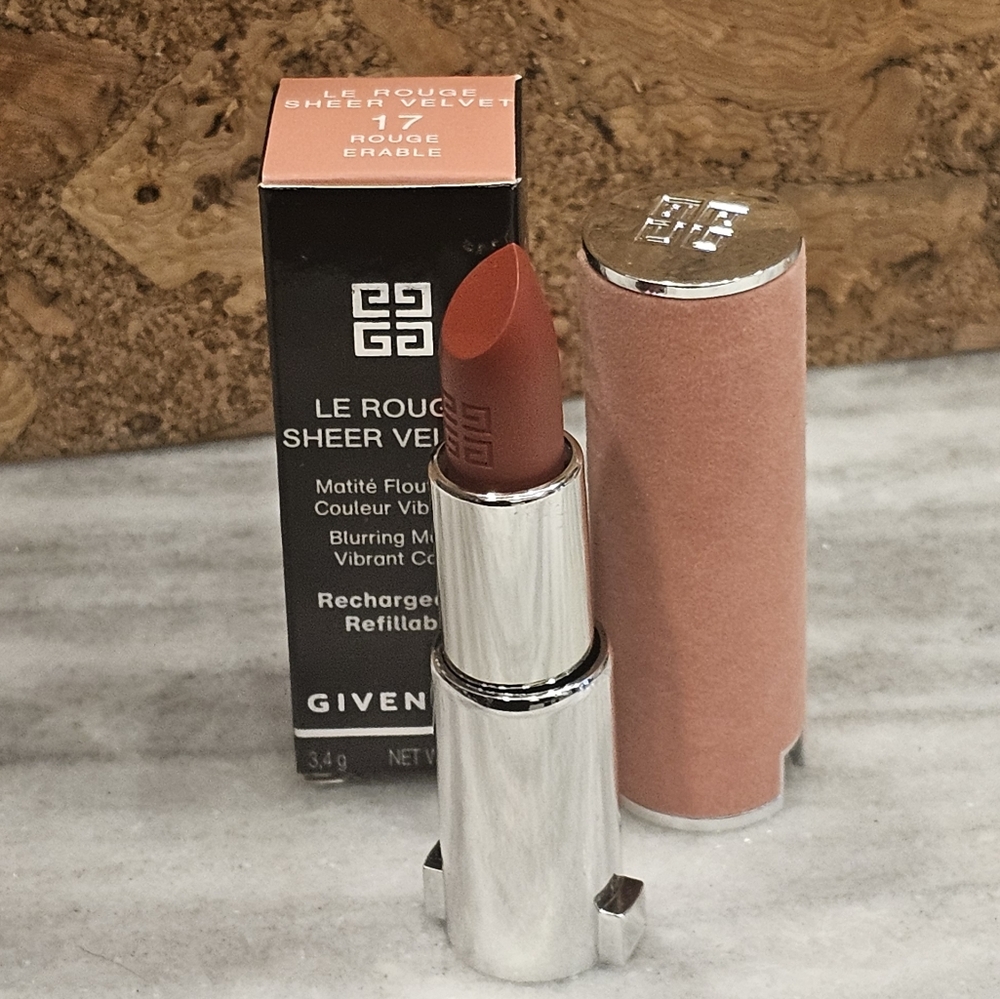GIVENCHY LE ROUGE SHEER VELVET lipstick 17 ROUGE erable